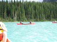Canoeing on Lake Louise