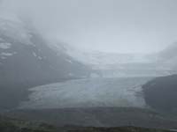 The Athabasica Glacier taken in the rain