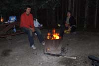 By the fire